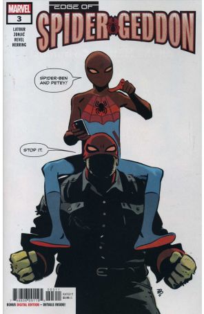 Edge of Spider-Geddon 3 published by Marvel with cover art by Gerardo Sandoval