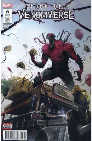 Edge of Venomverse 5 published by Marvel with cover art by Francesco Mattina