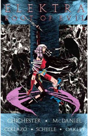Elektra (1st Series) 4 published by Marvel with cover art by Scott McDaniel