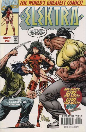 Elektra (2nd Series) 10 published by Marvel with cover art by Mike Deodato Jr.