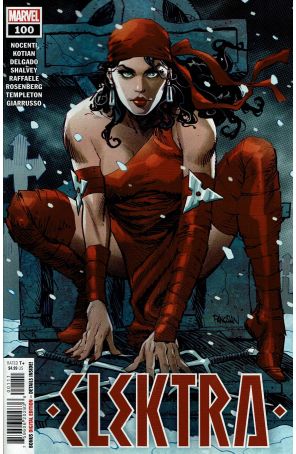 Elektra (2nd Series) 100 published by Marvel with cover art by Dan Panosian