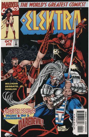 Elektra (2nd Series) 11 published by Marvel with cover art by Mike Deodato Jr.
