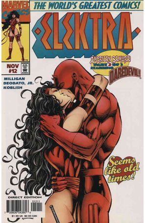 Elektra (2nd Series) 12 published by Marvel with cover art by Mike Deodato Jr.