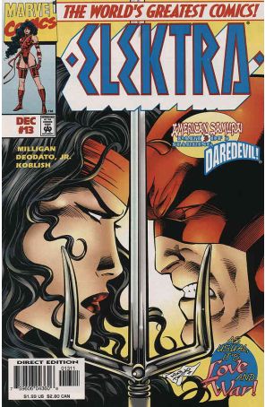 Elektra (2nd Series) 13 published by Marvel with cover art by Mike Deodato Jr.