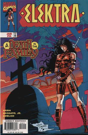 Elektra (2nd Series) 14 published by Marvel with cover art by Mike Deodato Jr.