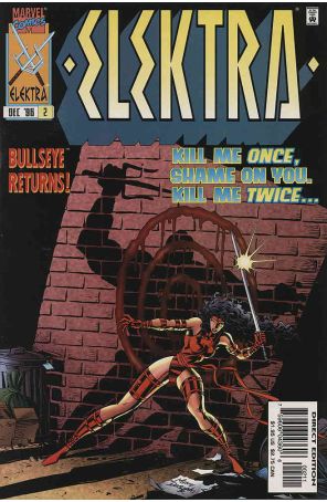 Elektra (2nd Series) 2 published by Marvel with cover art by Mike Deodato Jr.