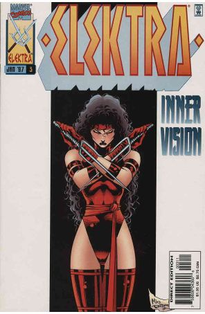 Elektra (2nd Series) 3 published by Marvel with cover art by Mike Deodato Jr.