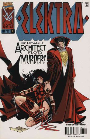 Elektra (2nd Series) 4 published by Marvel with cover art by Mike Deodato Jr.