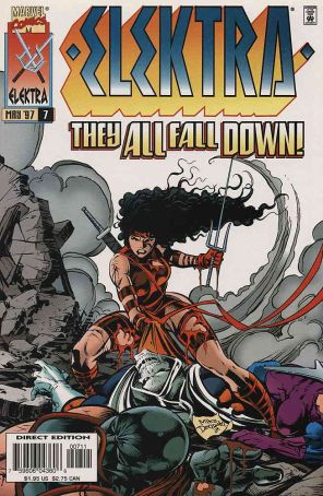 Elektra (2nd Series) 7 published by Marvel with cover art by Mike Deodato Jr.