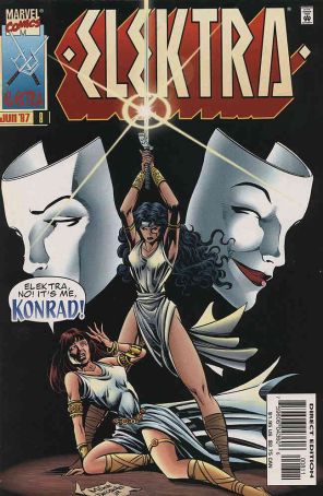 Elektra (2nd Series) 8 published by Marvel with cover art by Mike Deodato Jr.