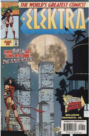 Elektra (2nd Series) 9 published by Marvel with cover art by Mike Deodato Jr.