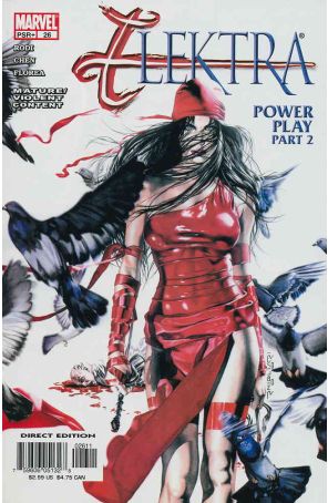 Elektra (3rd Series) 26 published by Marvel with cover art by Rodolfo Migliari