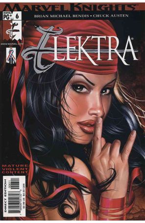 Elektra (3rd Series) 6 published by Marvel with cover art by Greg Horn