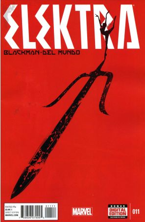 Elektra (4th Series) 11 published by Marvel with cover art by Mike Del Mundo