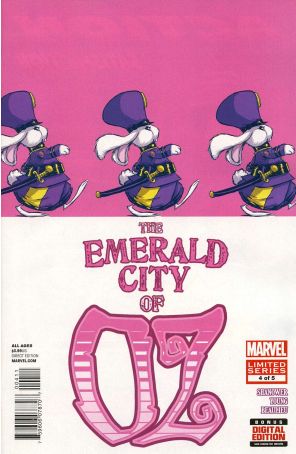 The Emerald City of Oz 4 published by Marvel with cover art by Skottie Young