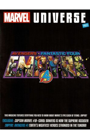 Empyre Magazine 1 published by Marvel with cover art by Jim Cheung