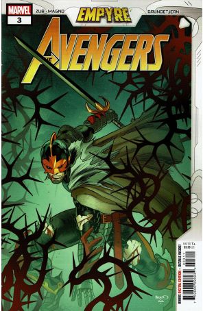 Empyre: Avengers 3 published by Marvel with cover art by Paul Renaud