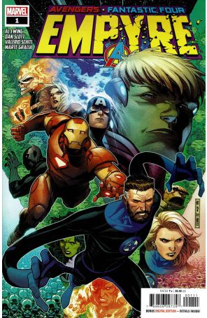Empyre 1 published by Marvel with cover art by Jim Cheung