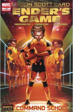 Ender's Game: Command School 1 published by Marvel with cover art by Pasqual Ferry