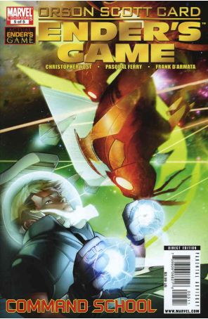 Ender's Game: Command School 5 published by Marvel with cover art by Pasqual Ferry
