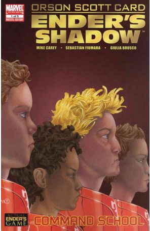 Ender's Shadow: Command School 1 published by Marvel with cover art by Timothy Green II