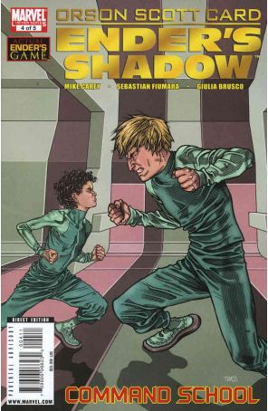 Ender's Shadow: Command School 4 published by Marvel with cover art by Timothy Green II