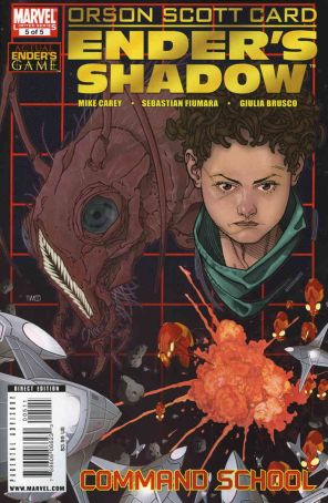 Ender's Shadow: Command School 5 published by Marvel with cover art by Timothy Green II