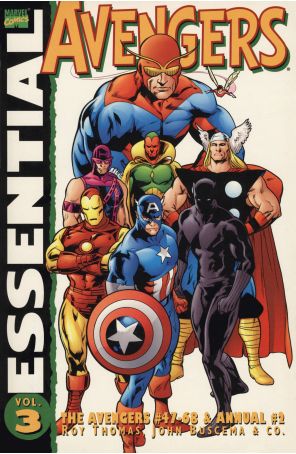 Essential Avengers TPB 3 published by Marvel with cover art by Stuart Immonen
