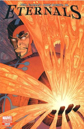 Eternals (3rd Series) 4A published by Marvel with cover art by John Romita Jr.