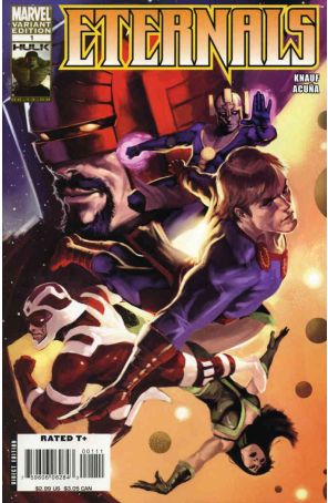Eternals (4th Series) 1A published by Marvel with cover art by Marko Djurdjevic