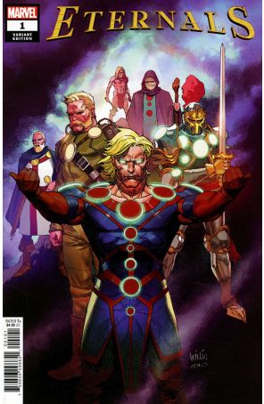 Eternals (5th Series) 1G published by Marvel with cover art by Leinil Francis Yu