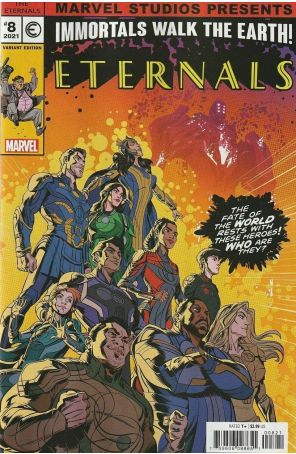 Eternals (5th Series) 8A published by Marvel with cover art by Leonel Castellani