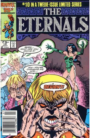 Eternals (Ltd. Series) 10 (Newsstand) published by Marvel with cover art by Al Milgrom