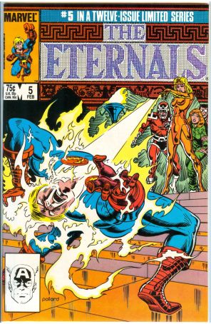 Eternals (Ltd. Series) 5 published by Marvel with cover art by Keith Pollard