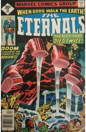 The Eternals 10A published by Marvel with cover art by Jack Kirby