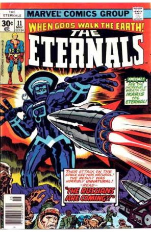 The Eternals 11 published by Marvel with cover art by Jack Kirby