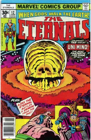 The Eternals 12 published by Marvel with cover art by Jack Kirby