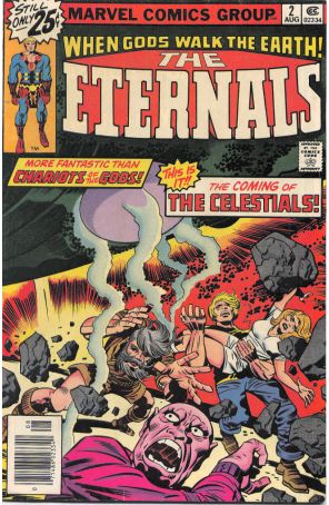 The Eternals 2 published by Marvel with cover art by Jack Kirby