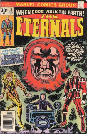 The Eternals 5 published by Marvel with cover art by Jack Kirby