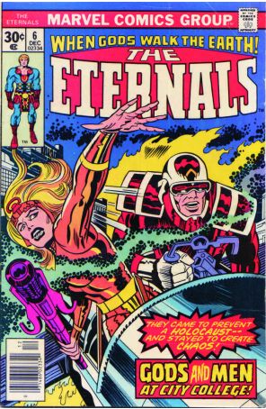 The Eternals 6 published by Marvel with cover art by Jack Kirby