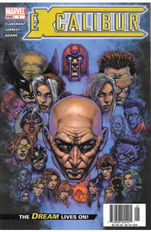 Excalibur (2nd Series) 1 (Newsstand) published by Marvel with cover art by Andy Park