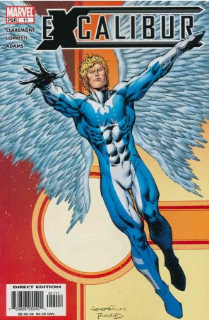 Excalibur (2nd Series) 11 published by Marvel with cover art by Aaron Lopestri