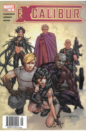 Excalibur (2nd Series) 5 (Newsstand) published by Marvel with cover art by Andy Park
