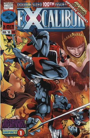 Excalibur 100 published by Marvel with cover art by Carlos Pacheco