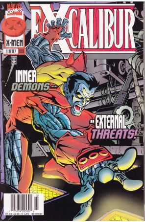 Excalibur 106 (Newsstand) published by Marvel with cover art by Casey Jones