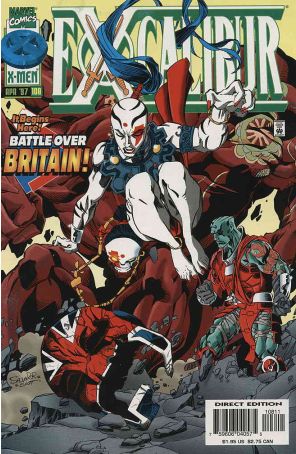 Excalibur 108 published by Marvel with cover art by Salvador Larroca