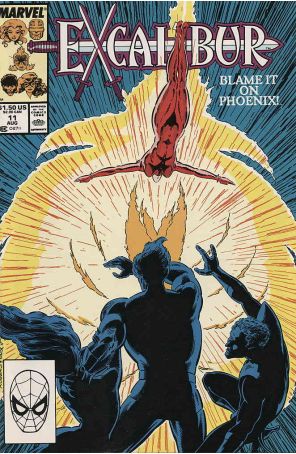 Excalibur 11 published by Marvel with cover art by Marshall Rogers