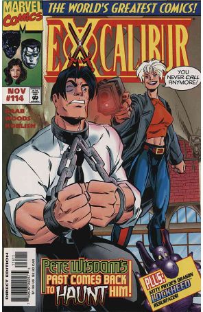 Excalibur 114 published by Marvel with cover art by Pete Woods
