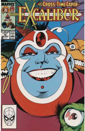 Excalibur 15 published by Marvel with cover art by Alan Davis