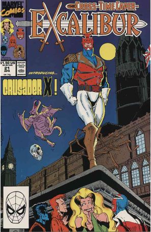 Excalibur 21 published by Marvel with cover art by Chris Wozniak